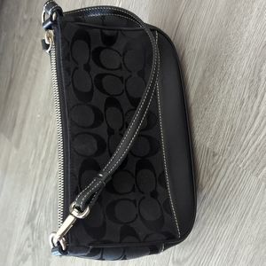 Coach Black mini purse and change holder
